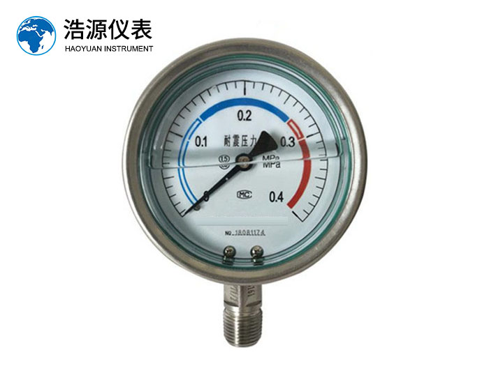 不锈钢耐震压力表